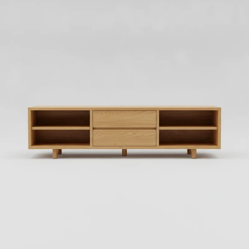 Landon Minimal Teak Storage